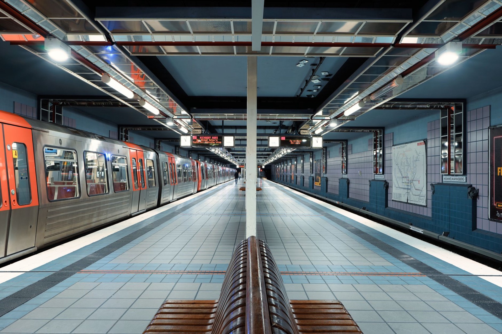 Metro station platform