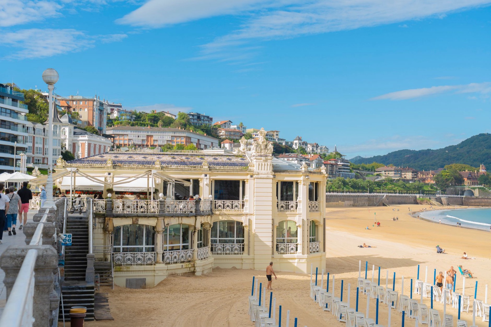 Elegant beachfront building on La Concha, San Sebastián