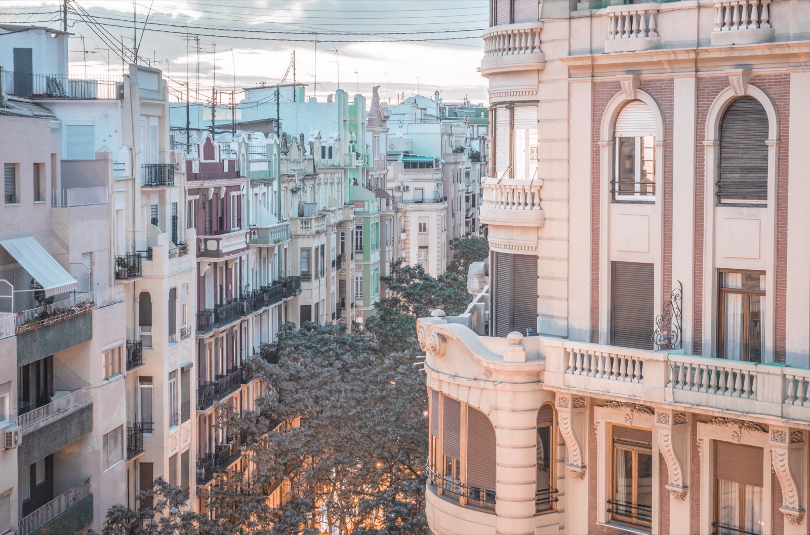 Historic street in central Valencia