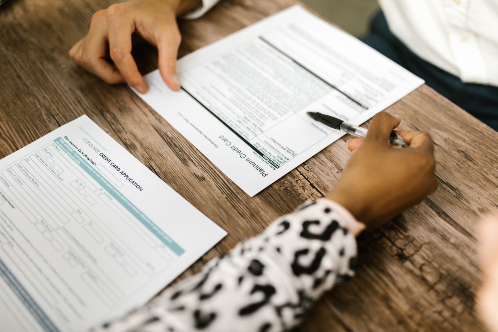 Signing rental paperwork