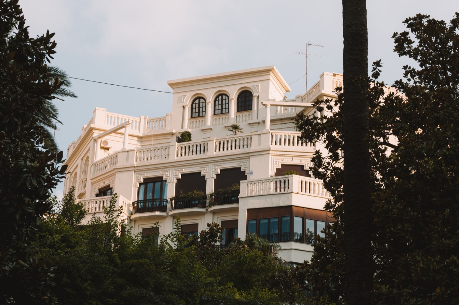 Elegant classic villa with balconies in Valencia, Spain