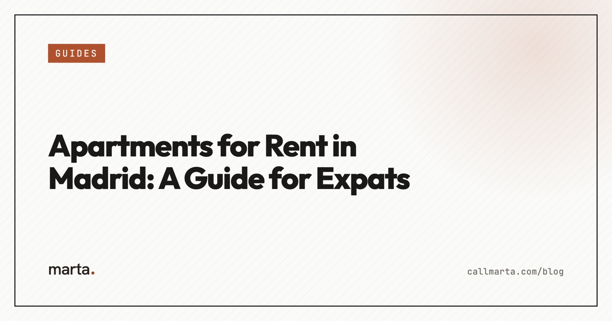 Apartments for rent in Madrid — Marta blog
