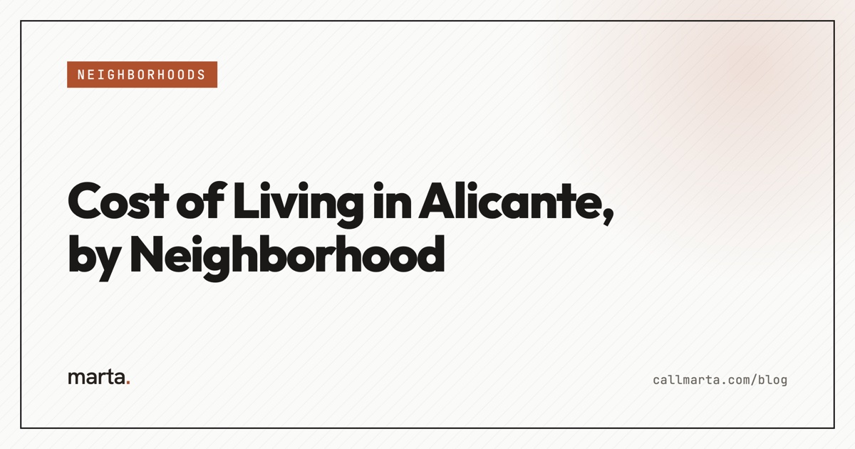 Cost of living in Alicante by neighborhood — Marta blog