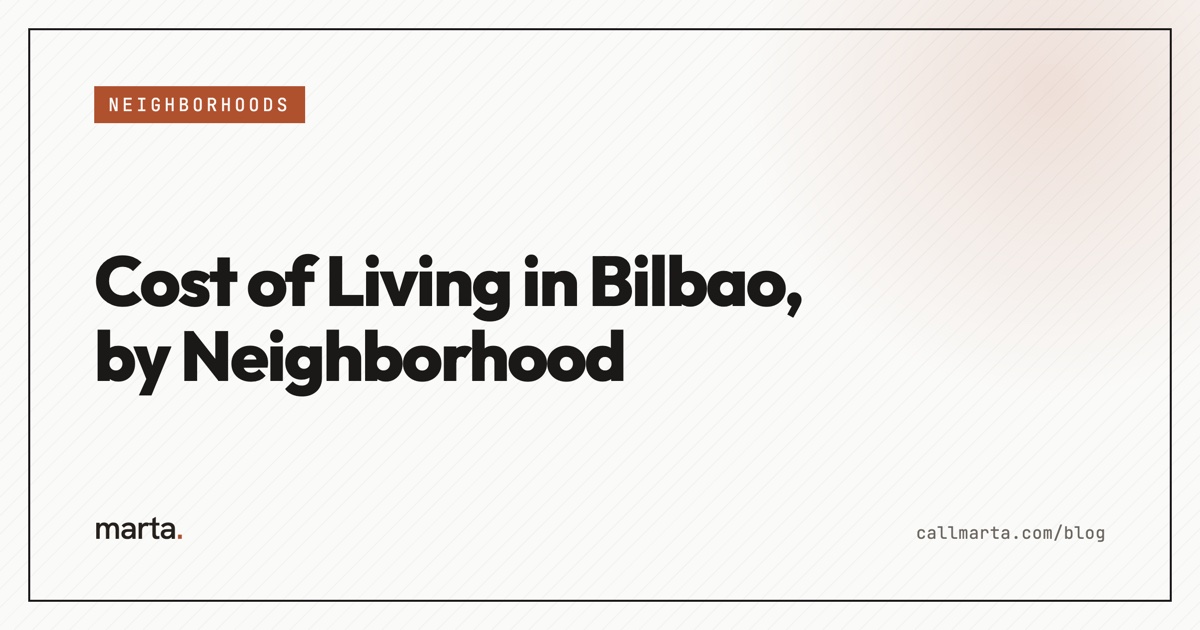 Cost of living in Bilbao by neighborhood — Marta blog