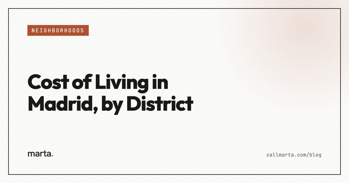 Cost of living in Madrid by district — Marta blog