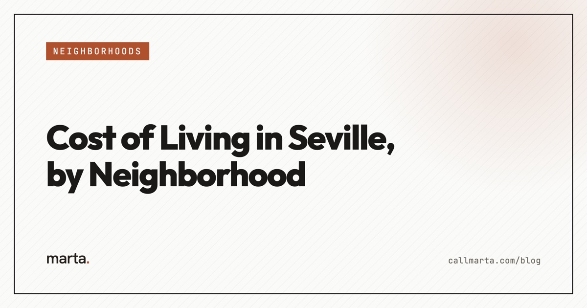 Cost of living in Seville by neighborhood — Marta blog