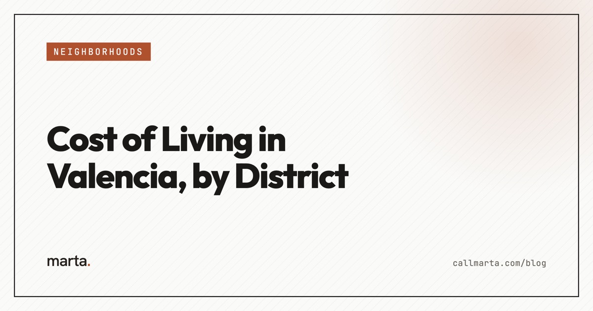 Cost of living in Valencia by district — Marta blog