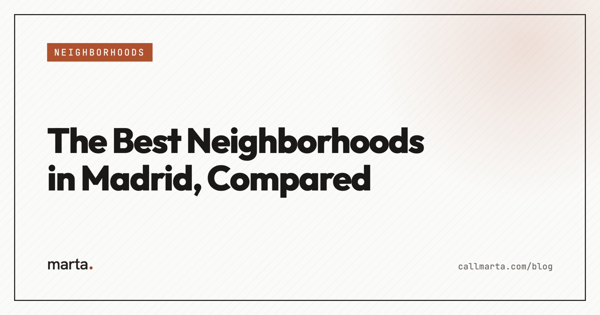 Best neighborhoods in Madrid — Marta blog