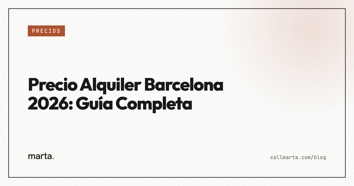 Precio del alquiler en Barcelona — Marta blog
